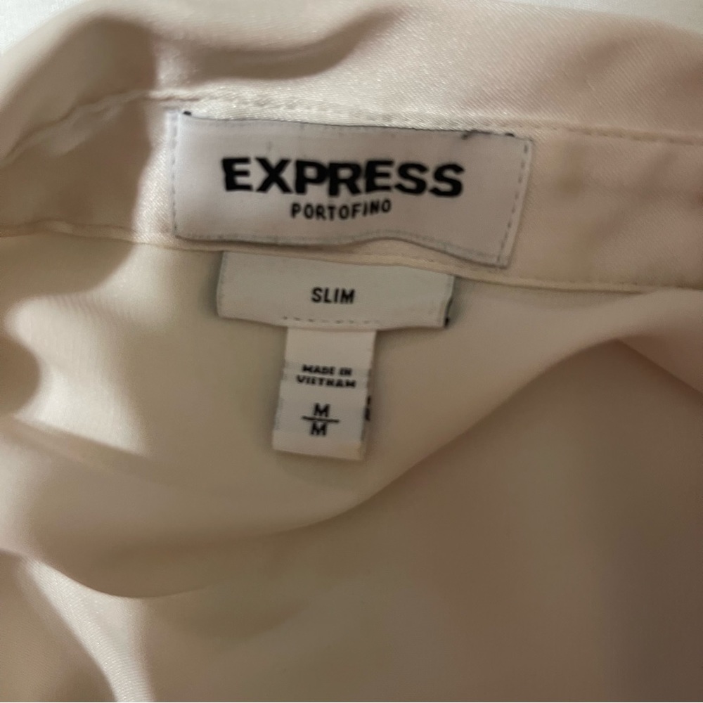 Express Portofino Blouse White Silk - Picture 2 of 3